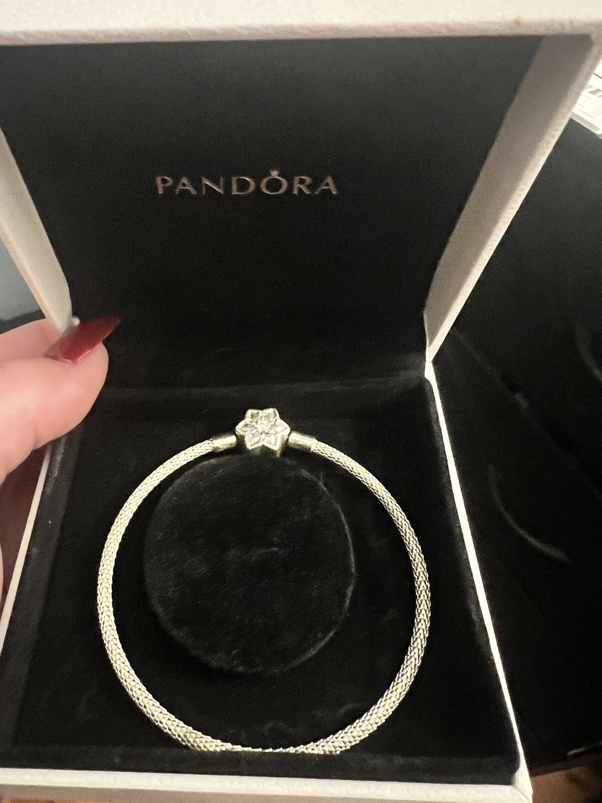 Silver 925 Pandora Bracelet for Women with Pre-Loved Charms  -image