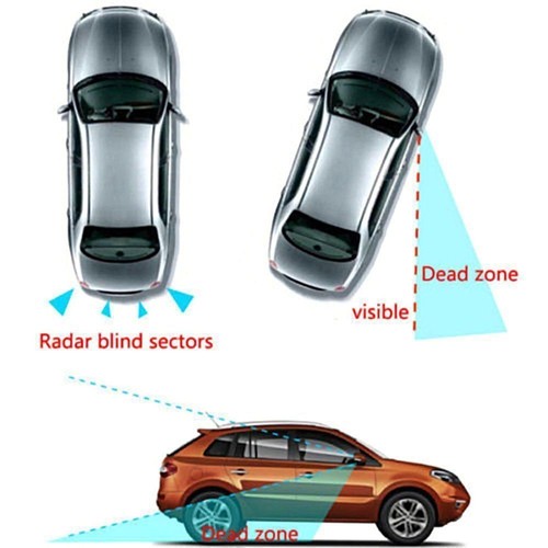 2 Pieces 2 inch Blind Spot Mirror Rearview Universal Stick On Car truck SUV - Picture 5 of 12