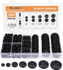 200black Rubber Hole Plugs Assortment For Auto Body And Sheet Metal Flush Head 200black Rubber Hole Plugs Assortment For Auto Body And Sheet Metal Flush Head