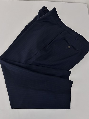 Ralph Lauren Wolle marineblau Bleistiftstreifen 2-teilig Gr. 50 - Bild 8 von 11
