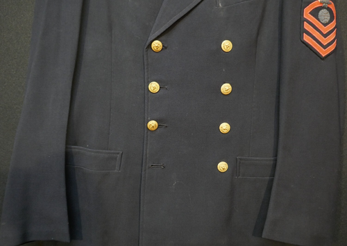 WWII USN Navy CPO Chief Electricians Mate Service Uniform Bullion & 2 Trousers - Picture 6 of 16