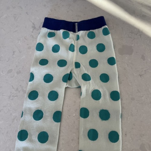 Girls MATILDA JANE Perfectly Paired Teal polka dot Tights size 8-10 BAG301A - Picture 3 of 6