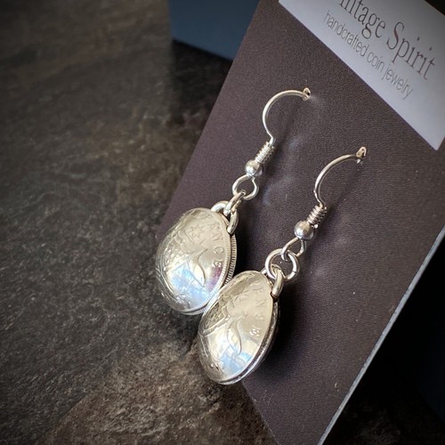 Australian Sixpence: Domed Earrings - Choose the Year 1946-1963 - Picture 1 of 5