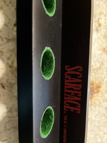 Scarface Logo 6 cue Billiard Pool Cue Wall Rack - Black Cue Rack New Vintage - Picture 4 of 8