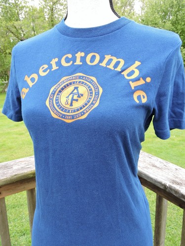 Abercrombie Kids Boys Muscle Tee (Size Youth L) Navy Short Sleeve T-Shirt Fitch - Picture 2 of 6