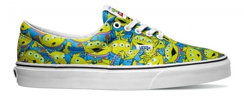 NUEVO Vans Era Toy Story 4 Aliens Zapato de Patín Brillan en la Oscuridad Pizza Planet Para Hombres RARO - Imagen 8 de 8