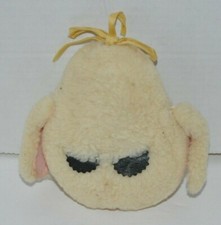 vintage WHITE Musical PLUSH DOLL 1960s Reuge Scotties Little Softie 