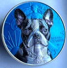 Boston Terrier - Dog - American Silver Eagle 1oz .999 Gift Silver Dollar Coin
