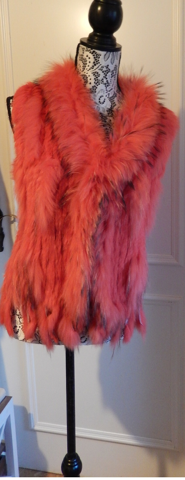 Pelz Weste lachsfarben Kanin Murmeltier L XL salmon colourotRabbit Marmot Pelz Weste lachsfarben Kanin Murmeltier L XL salmon colourotRabbit Marmot