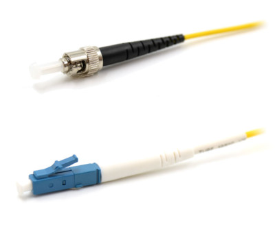 30m Simplex LC-FC UPC 9/125 Singlemode Fiber Cable Yellow Optic 98FT