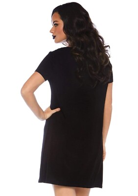 adult black jersey dress Black Jersey Dress