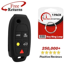 Keyless Entry Remote Cover Case Silicon Rubber Skin Jacket for Volvo Flip