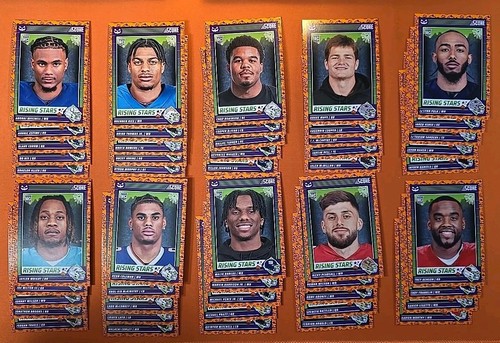 🟠🎃🟣 2024 Score-A-Treat Football Set Rising Stars Rookies #1-50 (49) Karten - Bild 1 von 11