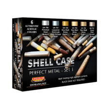 LifeColor Shell Case Perfect Metal Set 1 Modelling Paints