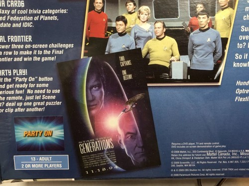 Mattel Star Trek Scene It? The DVD The Stellar Trivia Game #0948 BN Sealed - Picture 5 of 8