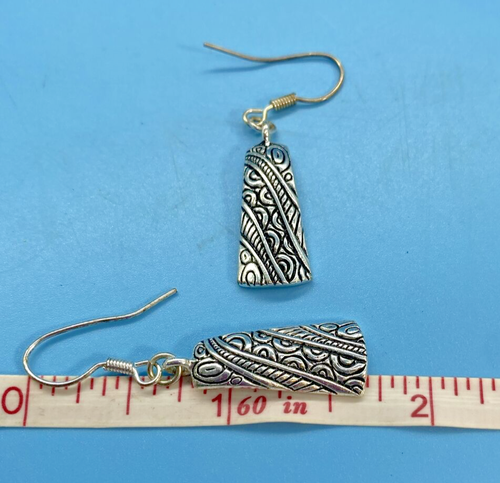 Pendientes de alambre de collar con cordón trenzado de cuero tono dorado cobre plata de 3 colores de colección - Imagen 6 de 14