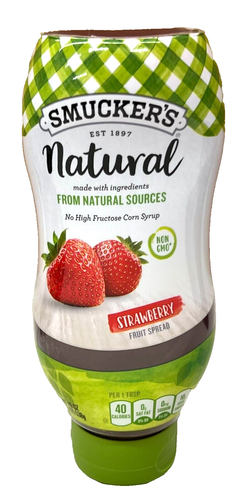 Smuckers Squeeze Natural Strawberry Fruit Spread 19 oz Smucker's