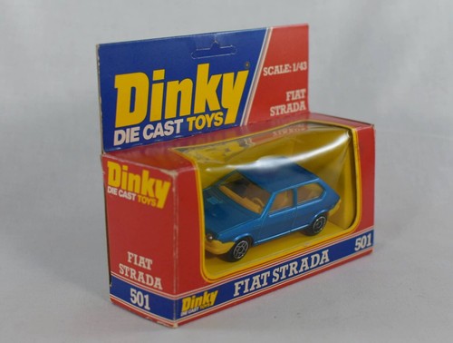 VINTAGE DINKY 501 FIAT STRADA DIECAST MODEL CAR 1:43 SCALE - Picture 7 of 9
