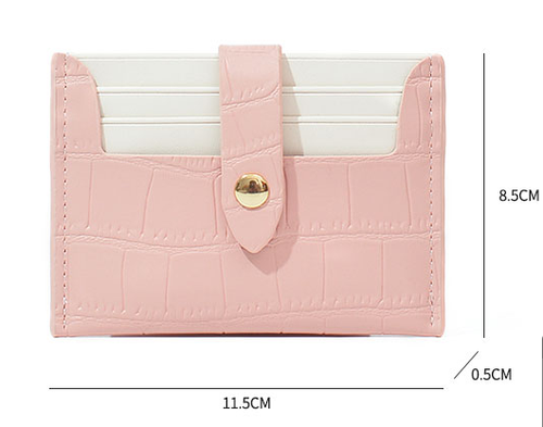 Women's Leather Ultra-thin Magnetic Coin Purse Multi-function Card Holder Bag US - Picture 2 of 16