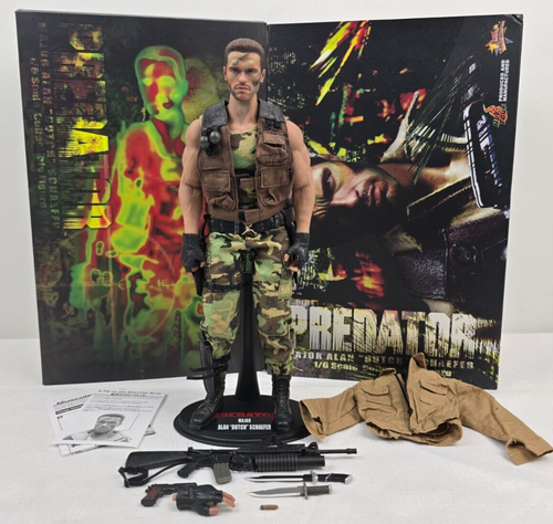 Hot Toys Movie Masterpiece Predator Major Alan Dutch Schaefer 1/6 Figure MMS72