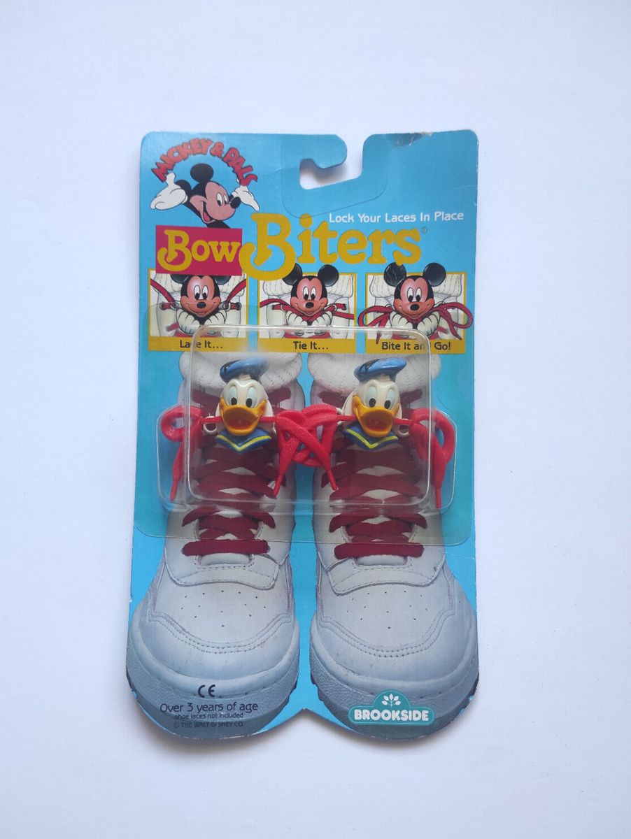 ヴィンテージミッキーBow Biters 1989BROOKSIDE靴紐ホルダー ヴィンテージミッキーBow Biters 1989BROOKSIDE靴紐ホルダー