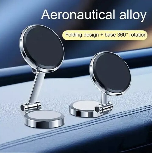 Magnetic Car Phone Holder Universal Dashboard Mount 360 For iPhone Samsung - Photo 4 sur 6