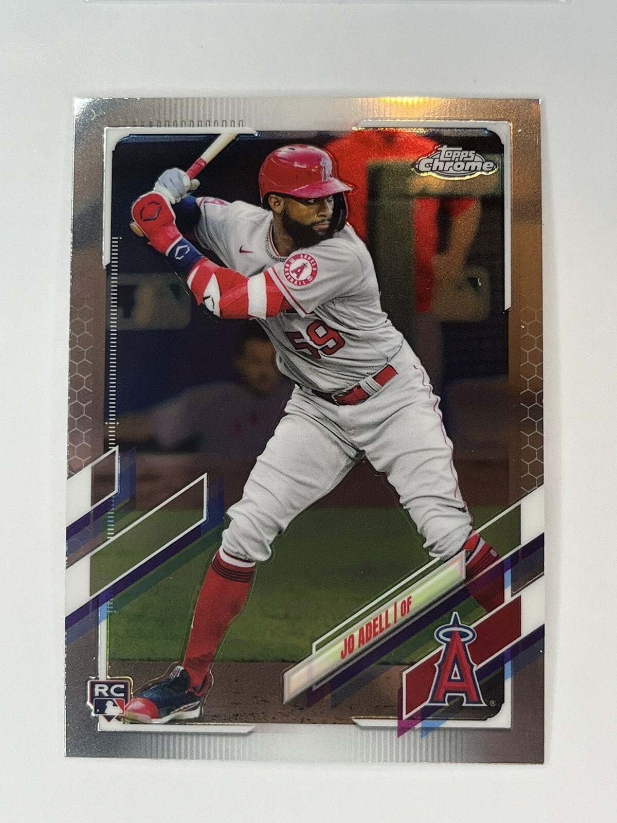 2021 Topps Chrome Jo Adell #142 RC Rookie Angels