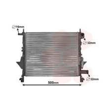 Kühler, Motorkühlung VAN WEZEL 43002217 für RENAULT