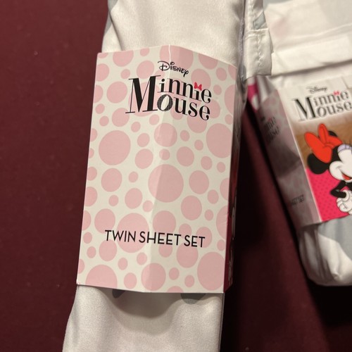Disney Minnie Mouse Twin Sheet Set NEW T21 - Picture 2 of 4