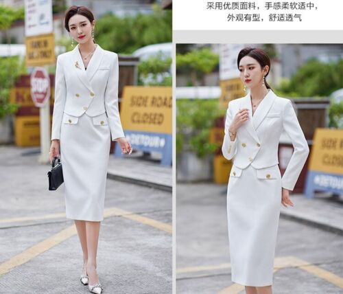 Pencil Skirt Blazer Suit Set Women Jacket Office Work Business Career Size 2-12 - Picture 63 of 78