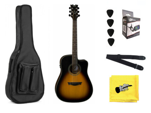 ギター DAI Dean Guitars 6 String ZX Floyd Electric Guitar, Black Satin