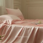 22 MM 76*80 Inch Bed Fitted Sheet Nature Mulberry Silk Customize 2 Pillowcases