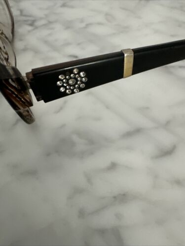 Vista Glamour Eyeglasses Frames 0881 BLACK Brown Rectangular Full Rim 53-134-36 - Picture 5 of 13