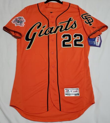 Authentic Majestic 44 LARGE San Francisco Giants WILL CLARK FLEX BASE JERSEY - Picture 3 of 4