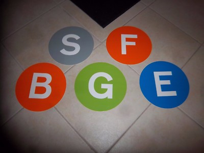 5 NYCT NY NYC SUBWAY SIGNS TAKE 1 OR SOME NOS VINYL ADHESIVE S F B G E DECALS