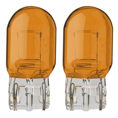 Flosser 7440NA WY21W 21W Amber Two Bulbs DRL Daytime Light Replacement Stock OE - Picture 2 of 7