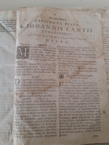 Antichi Libri Missale Ad Ufum Fratrum Minorum Sancti Francisci, Settecentine - Foto 14 di 18