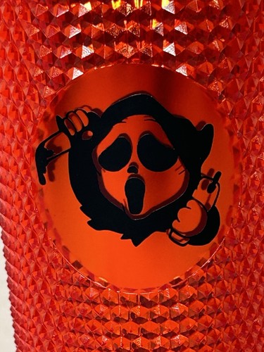 Scream Ghost Face Red Acrylic Tumbler 30 Oz - Picture 5 of 9