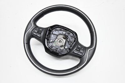   14-21 Bmw I01 I3 Black Leather Steering Wheel Multi Function Oem
