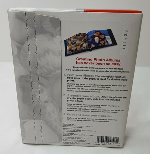 Canon Photo Paper Plus Double Sided Album Kit 5x7 (0041B005) NEW ~ SEALED - Picture 6 of 8