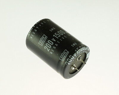 5x 1500uF 200V Radial Snap In Mount Electrolytic Capacitor 1500mfd 200VDC DC