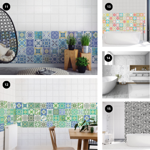 4"x4" Peel and Stick Tile Decals Kitchen Backsplash Bathroom Self Adhesive DIY - Picture 3 of 116