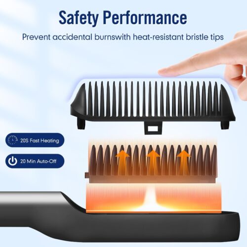 Hair Straightener Comb for Women | Brush-Ionic | Anti-Scald & Auto-Shut Off,Fast - Picture 6 of 8