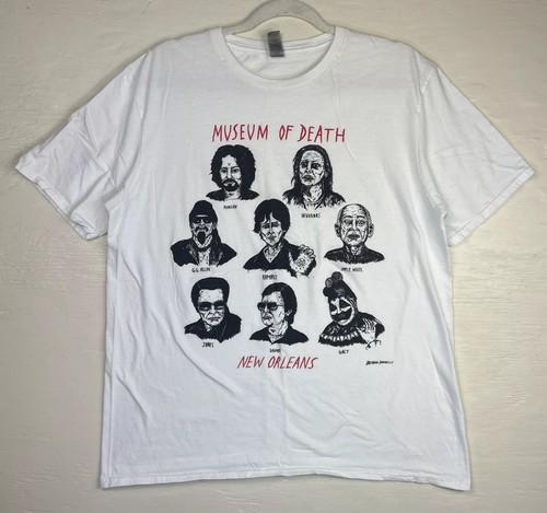 Museum Of Death New Orleans weißes Herren Large T-Shirt