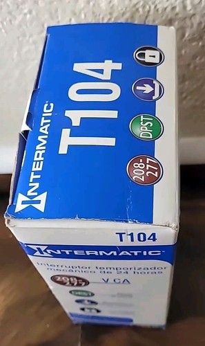 Intermatic T104 208-277 Volt SPST 24 Stunden Mechanische Zeitschaltuhr Neu - Bild 5 von 11