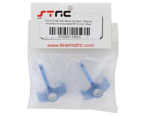 ST Racing Concepts Associated MT12 Aluminum HD Steering Knuckles (Blue) (2) - Picture 2 of 2