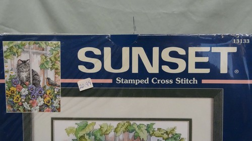 Springtime View 11x14" Sunset 2003 Cross Stitch kit #13133 design=Martha Edwards - Picture 2 of 7