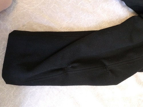 Men's Calvin Klein Black Winter Coat Size XL Wool Double Full Zip - Picture 9 of 11