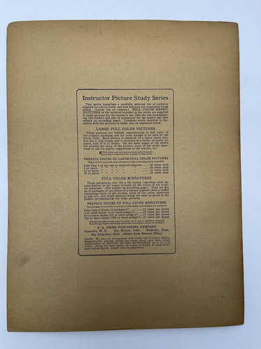 Vintage Instructor Picture Study Series Art Prints subject number 12,17,18 & 19 - Picture 8 of 24