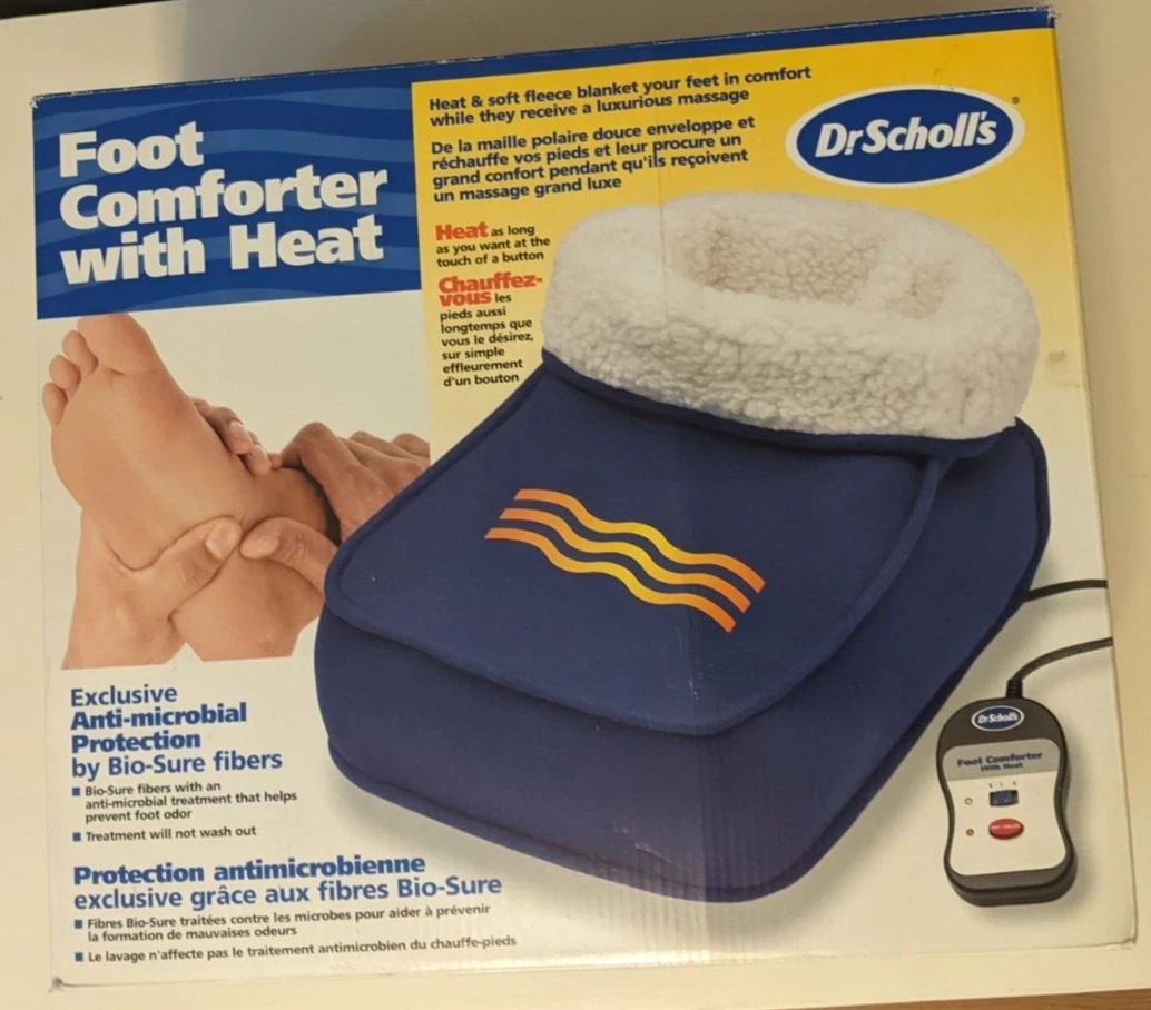 Dr. Scholl's Foot Massager Comforter with Heater Fleece One Size